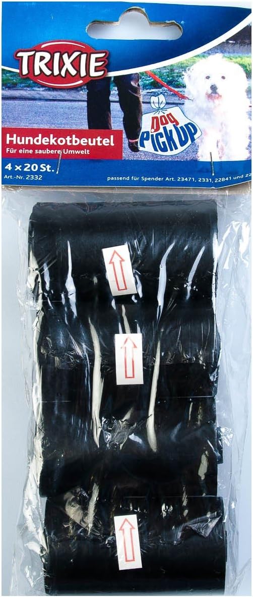 Sacos higiénicos TRIXIE — 4 rolos, 80 sacos